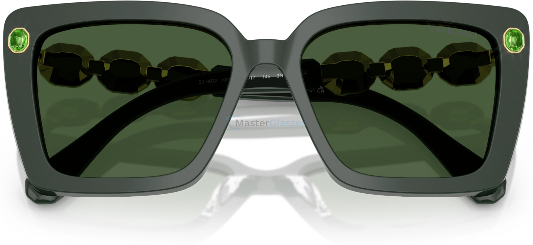 Солнцезащитные очки Swarovski SK6032 102671 Green