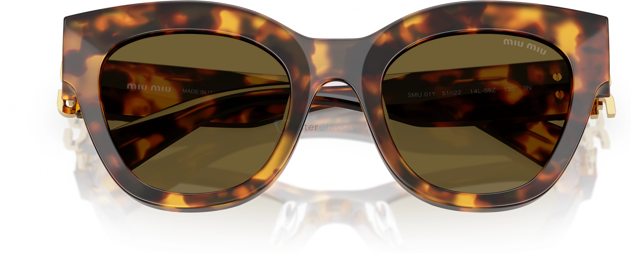 Солнцезащитные очки Miu Miu MU 01YS 14L09Z Tortoise