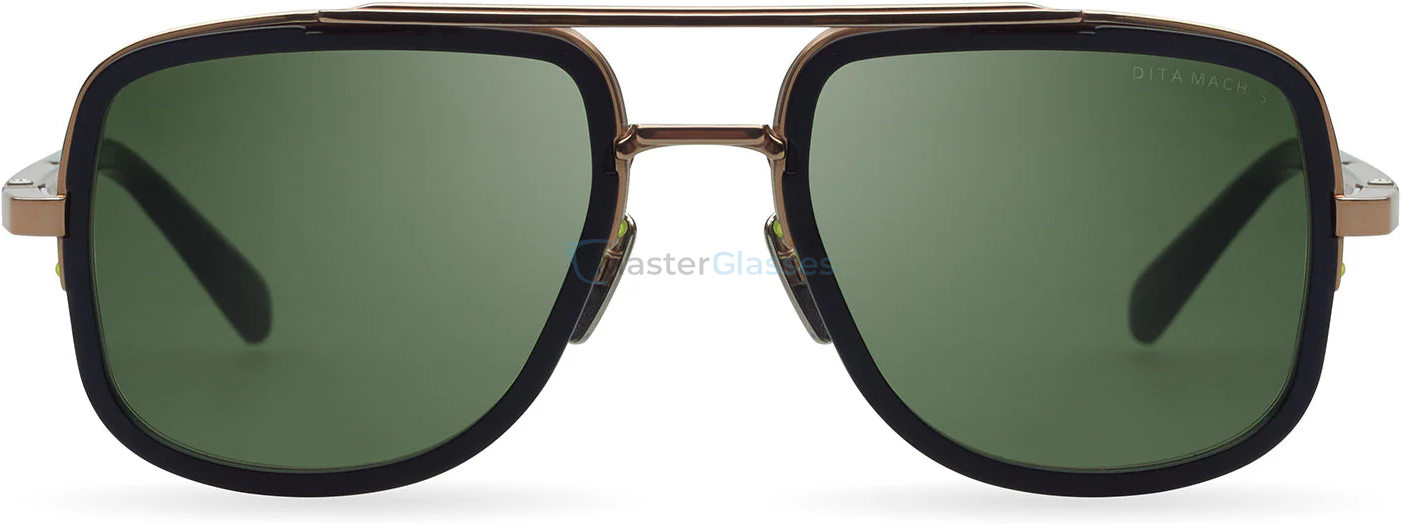 Солнцезащитные очки DITA MACH-S, цвет ROSE GOLD - MATTE BLACK, VINTAGE GREEN