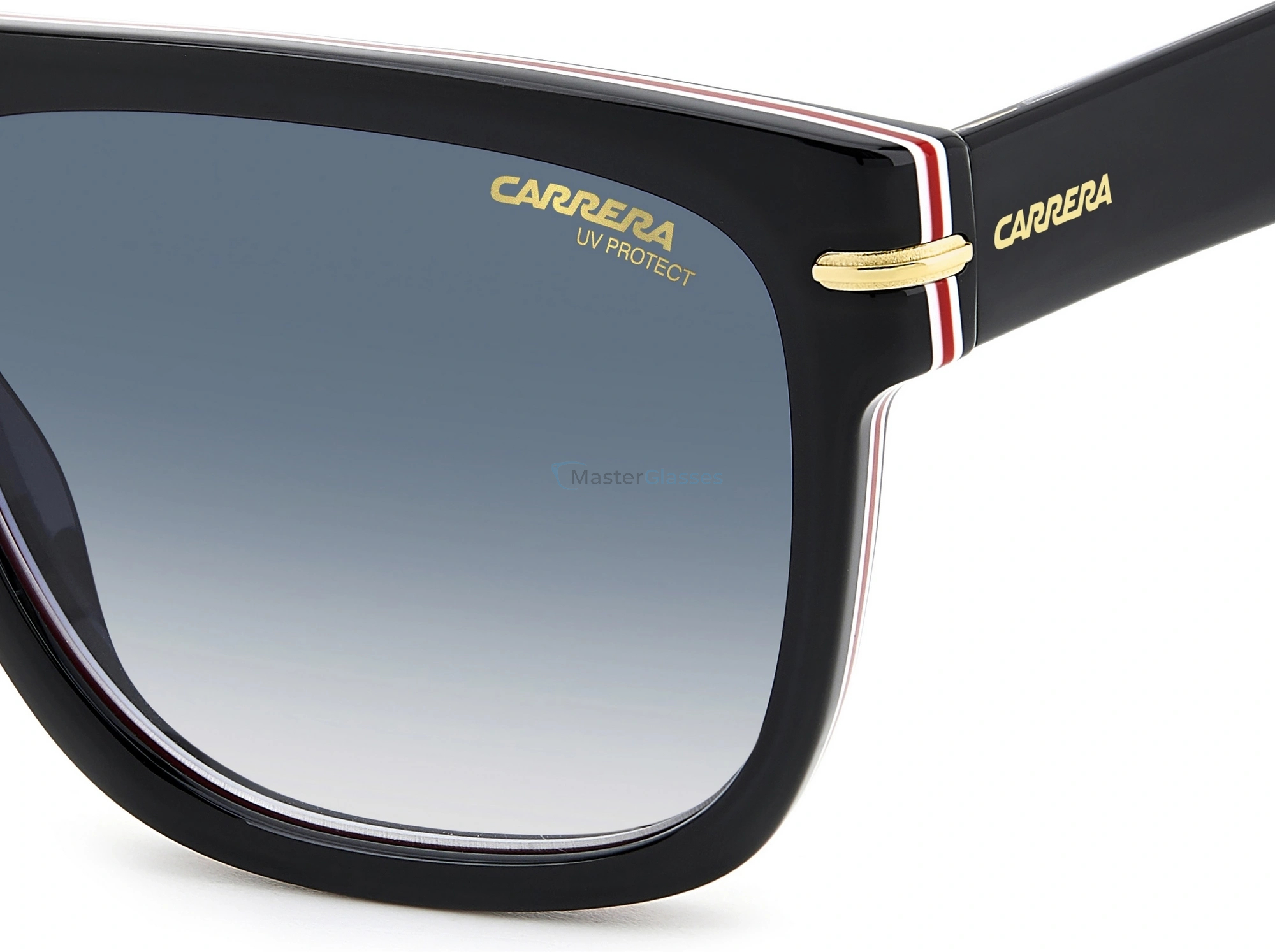 Солнцезащитные очки CARRERA 340/S 2M2, цвет BLACK GOLD, DK BLUE SHADED