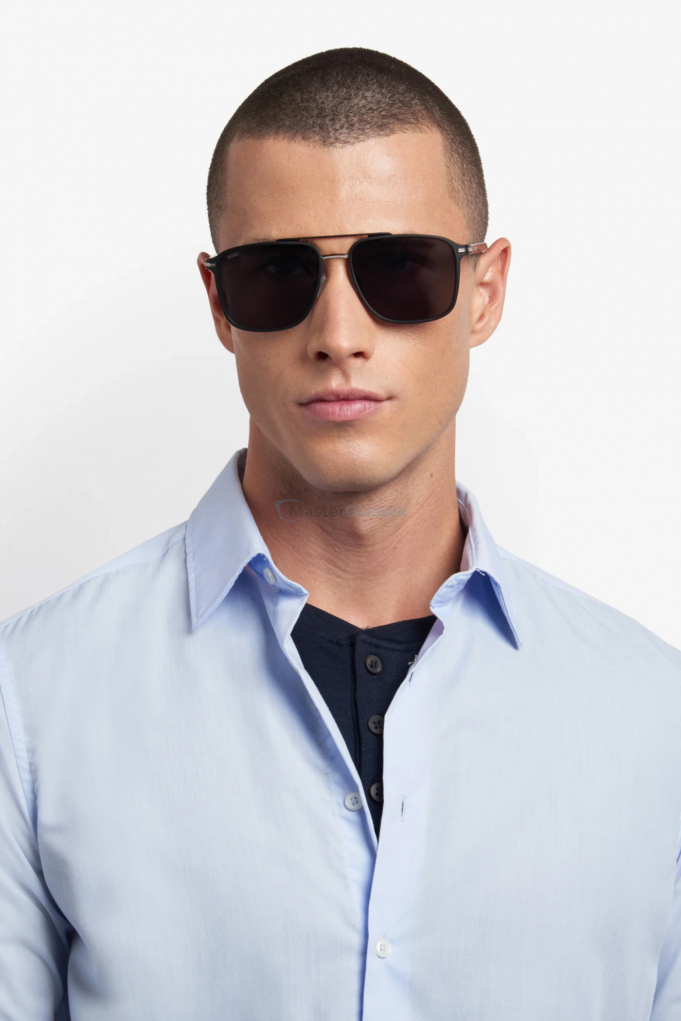 Солнцезащитные очки HUGO BOSS 1748/S TI7 Matte Black Ruthenium