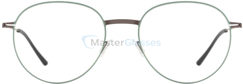 Оправа Ic! Berlin Ove Graphite-Malachite Green Circle Black RX-Clear Silk Pure