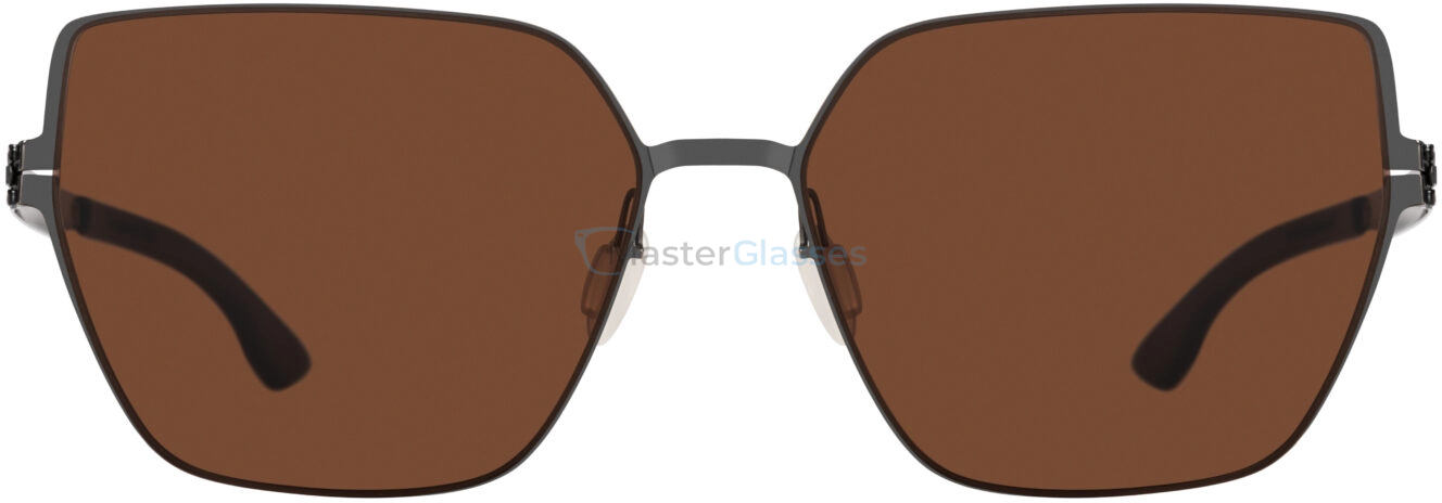 Солнцезащитные очки Ic! Berlin Yuma Gun-Metal Black Mahogany Brown Donnerstag