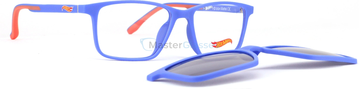 Детская оправа с солнцезащитным клипоном HOT WHEELS HWCL001 BLUE