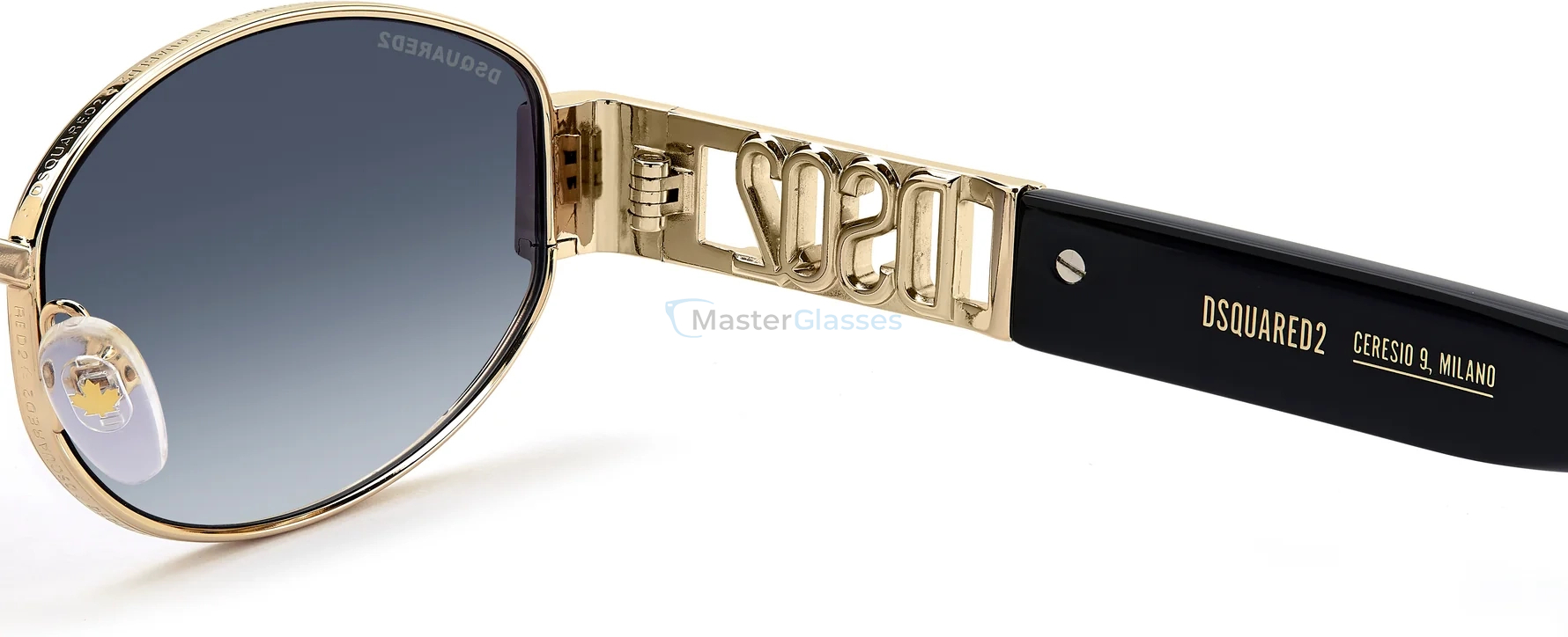 Солнцезащитные очки DSQUARED2 D2 0155/S 0NZ MATTE GOLD BLACK
