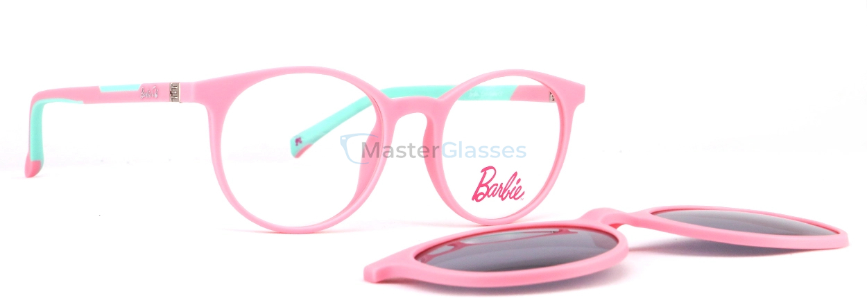 Детская оправа с солнцезащитным клипоном Barbie BBCL005 PNK