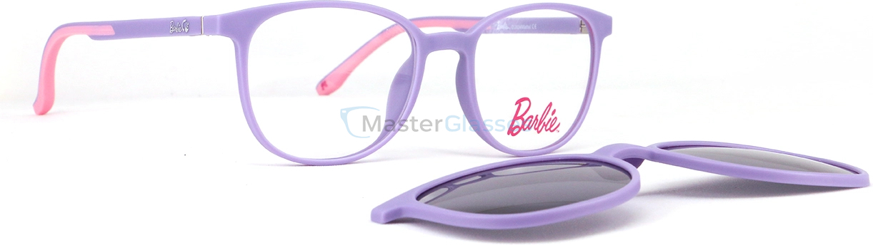 Детская оправа с солнцезащитным клипоном Barbie BBCL003 PNK