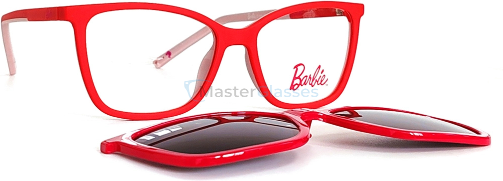 Детская оправа с солнцезащитным клипоном Barbie BBCL006PRP PRP