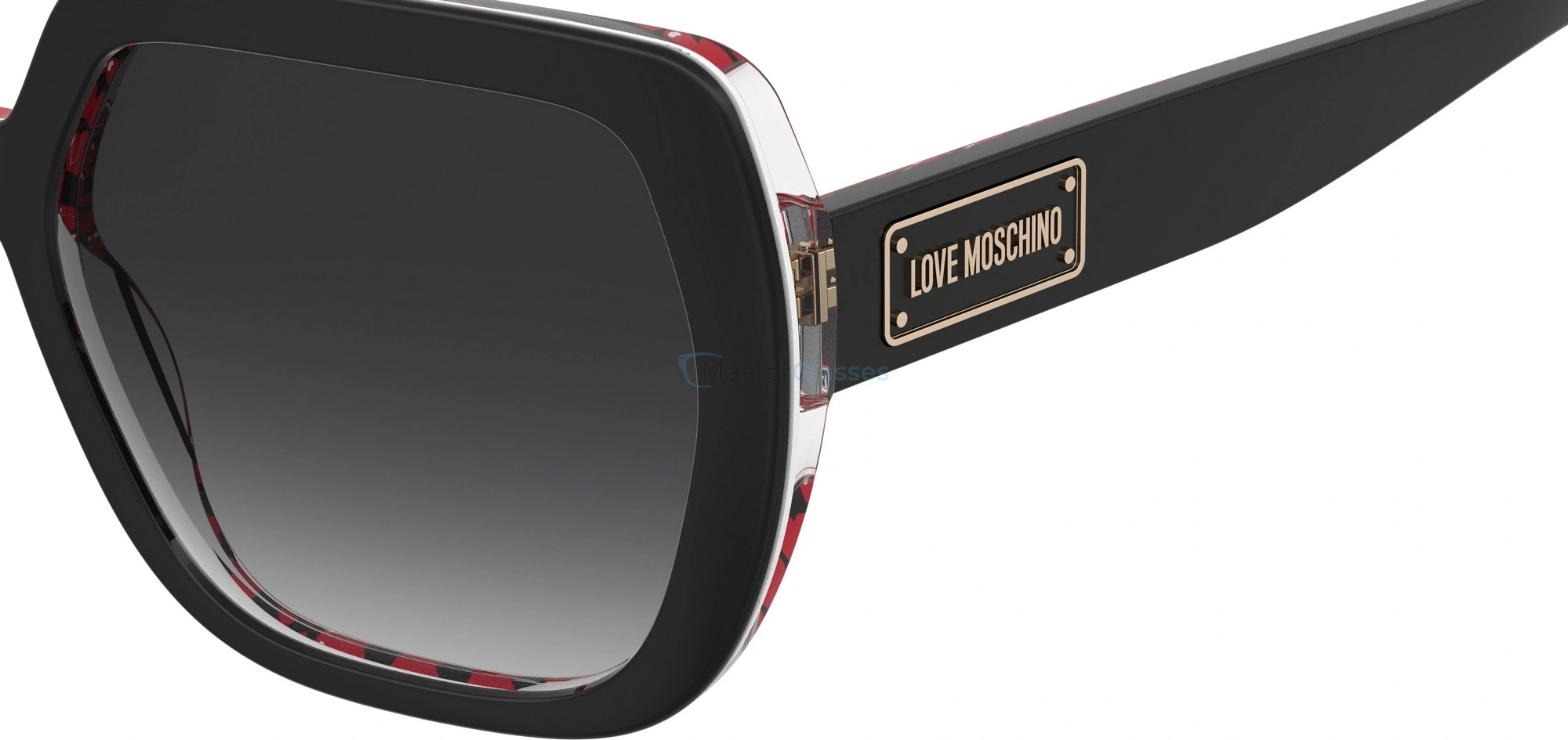 Солнцезащитные очки MOSCHINO LOVE MOL082/S UYY BLACK PATTERN RED
