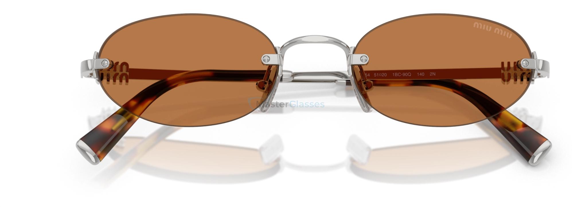 Солнцезащитные очки Miu Miu MU A54S 1BC90Q Silver