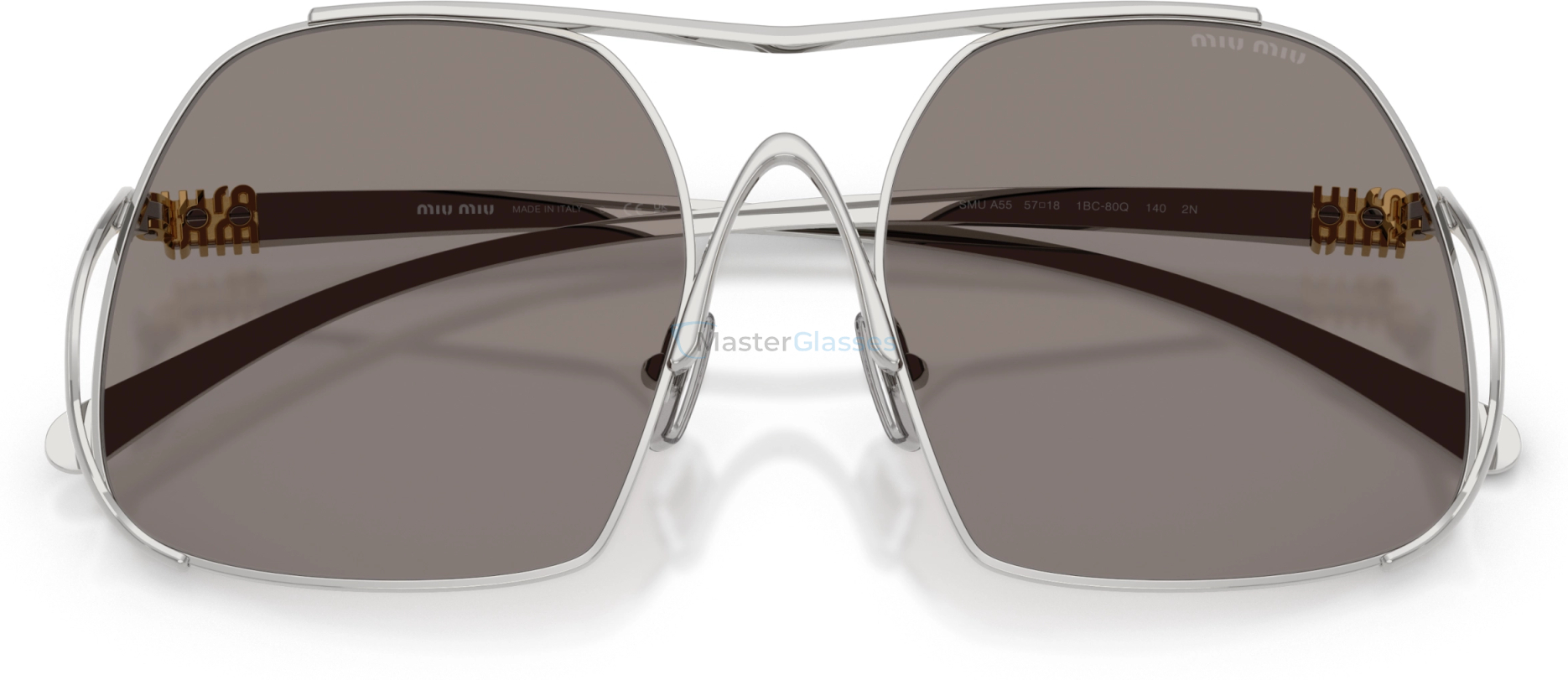 Солнцезащитные очки Miu Miu MU A55S 1BC80Q Silver