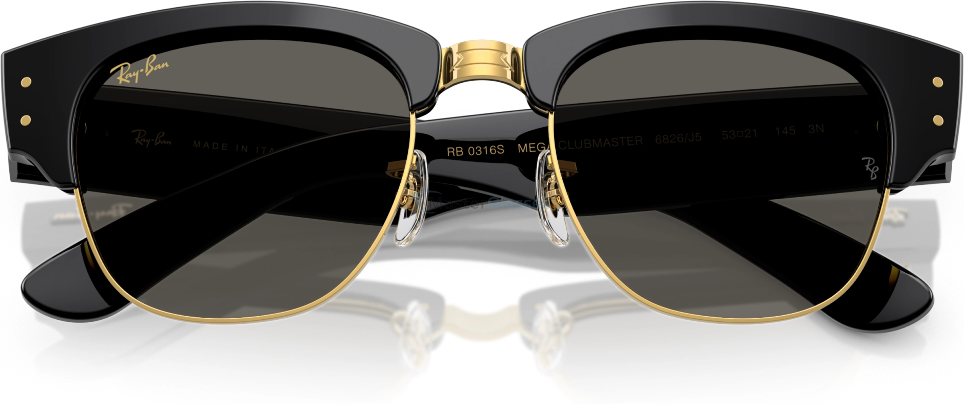 Солнцезащитные очки Ray-Ban MEGA CLUBMASTER RB0316S 6826J5 Black