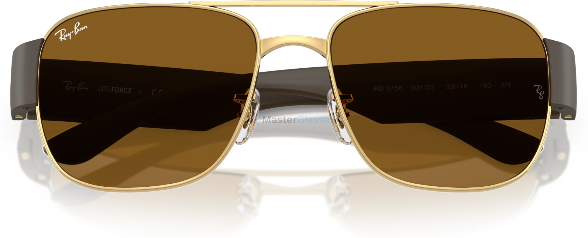 Солнцезащитные очки Ray-Ban RB3756 001/33 Gold