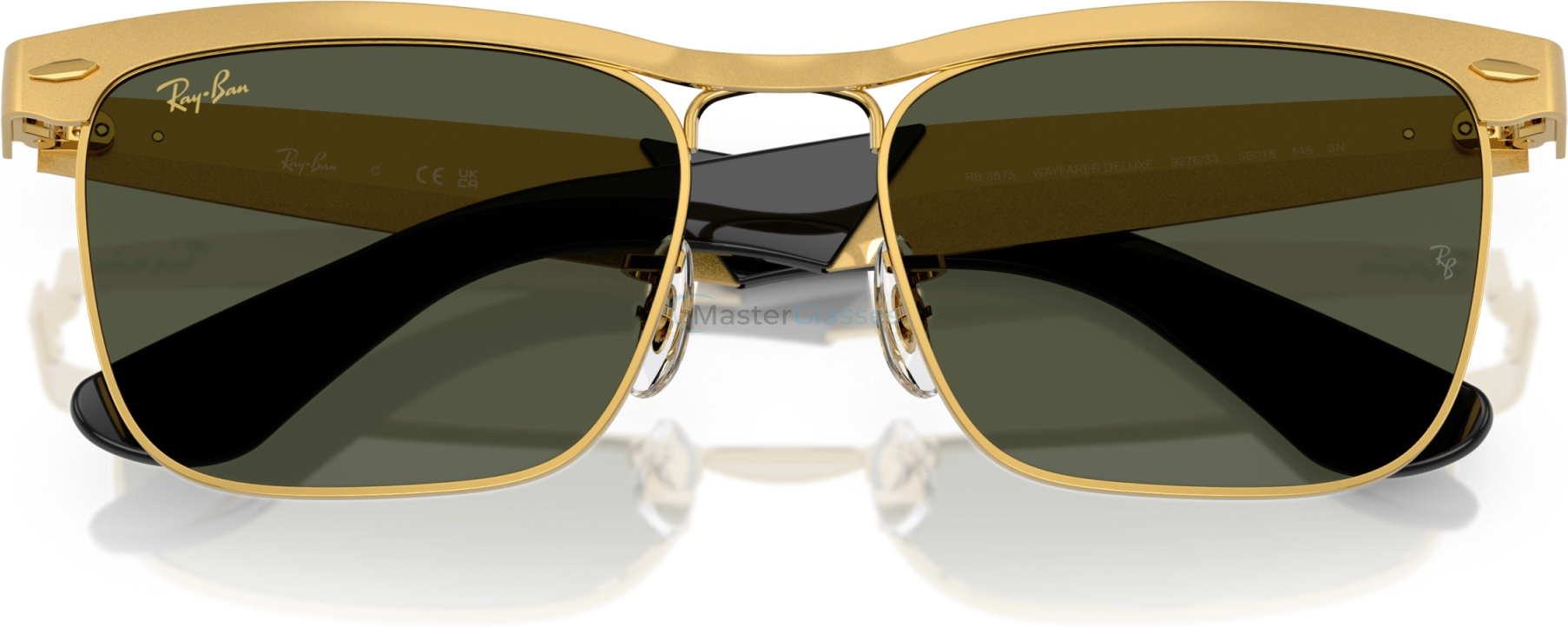 Солнцезащитные очки Ray-Ban WAYFARER DELUXE RB3875 927633 Gold