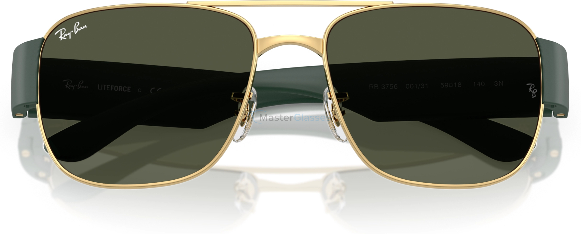 Солнцезащитные очки Ray-Ban RB3756 001/31 Gold