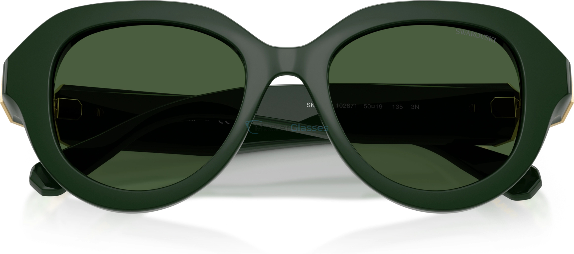 Солнцезащитные очки Swarovski SK6037 102671 Green