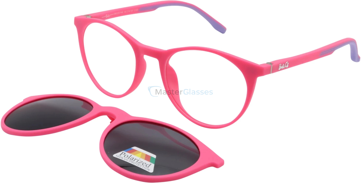 Детская оправа с солнцезащитным клипоном Barbie BBCL002 PNK