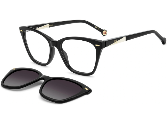 с солнцезащитным клипоном CAROLINA HERRERA HER 0334/C 807 Black