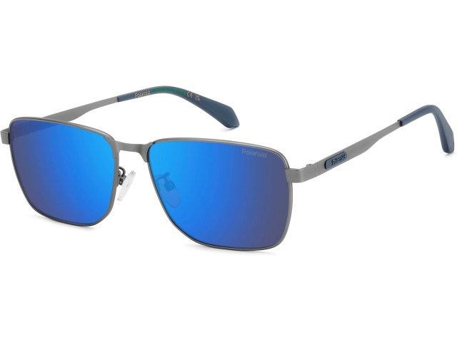 POLAROID PLD 2171/G/S/X V6D Matte Dark Ruthenium Blue