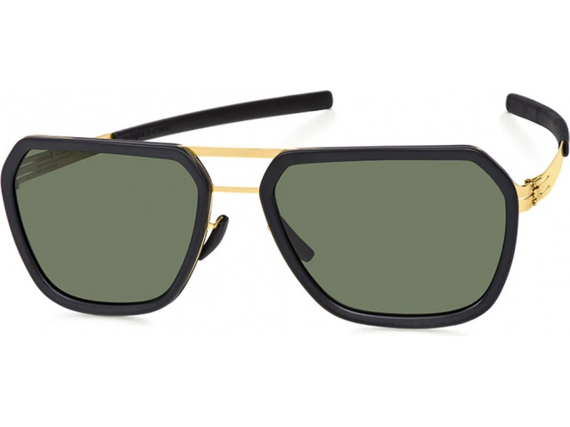 Ic! Berlin Jorg R. Matt-Gold-Black-Matt Black Green Flex