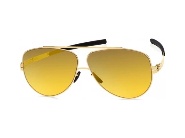 Ic! Berlin Maik O. SunGold Black Yellow Dust Mirrored Flex