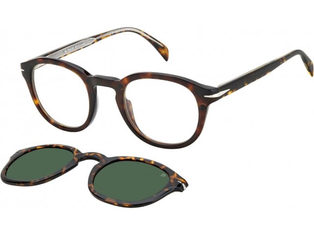 с солнцезащитным клипоном David Beckham DB 1080/CS 086
