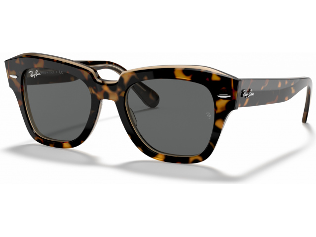 Ray-Ban State Street RB2186 1292B1 Havana On Trasparent Light Bro