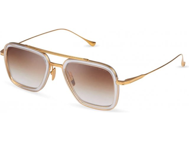 DITA FLIGHT.006, цвет CLEAR CRYSTAL - YELLOW GOLD, BROWN TO CLEAR GRADIENT