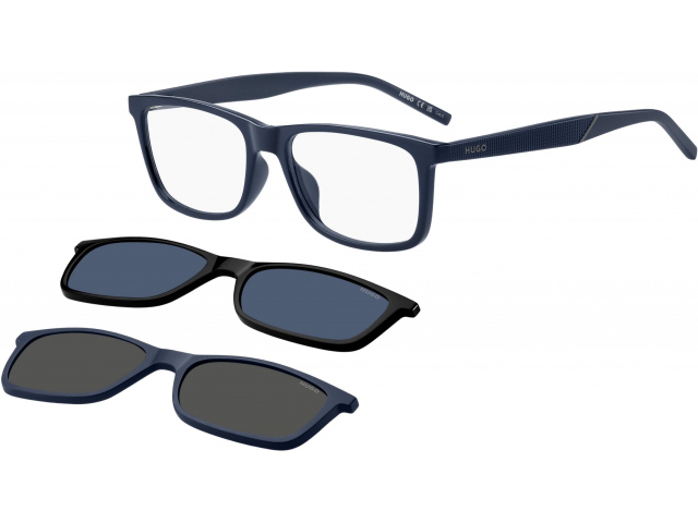с солнцезащитными клипонами HUGO HG 1329/G/CS2 9N7 BLUE BLACK