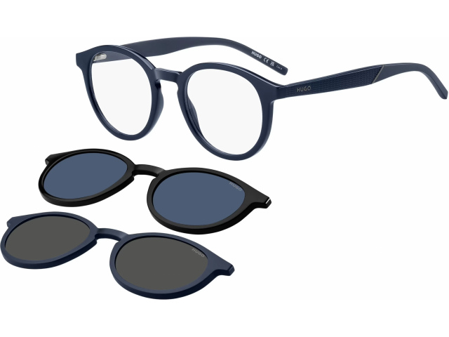 с солнцезащитными клипонами Hugo HG 1330/CS2 9N7 Blue Black