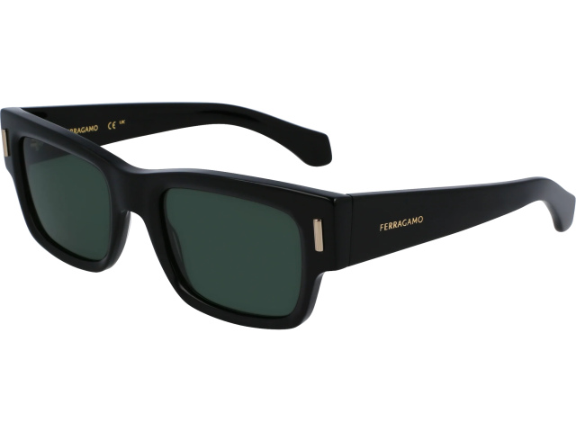 SALVATORE FERRAGAMO SF2011S 1, ���� BLACK, SOLID GREEN